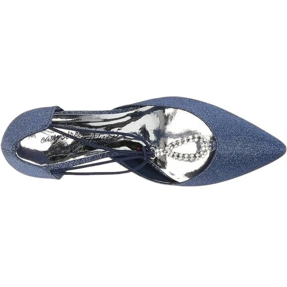 Easy Street Women's Navy Blue Glitter Heel Size 8.5 New - Picture 6 of 12